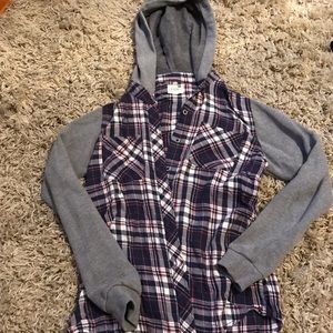 Flannel sweatshirt